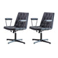 No Wheels Office Chair Contemporary Swivel Rolling Task Chair Black 2 Piece Set Clearhalo 'furn' 'furn_office_chair' 'Furniture' 'Office Chairs' 'Office Furniture' 'office_chair' 7666207