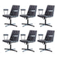No Wheels Office Chair Contemporary Swivel Rolling Task Chair Black 6 Piece Set Clearhalo 'furn' 'furn_office_chair' 'Furniture' 'Office Chairs' 'Office Furniture' 'office_chair' 7666209