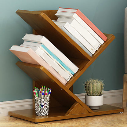 Libreria chiusa in bambù contemporanea verticale per uso domestico per uso domestico