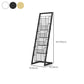 Contemporary Closed Back Bookcase Vertical Metal Bookshelf with Shelves Clearhalo 'Bookcases' 'furn' 'furn_bookcases' 'Furniture' 'Office Furniture' 7666381