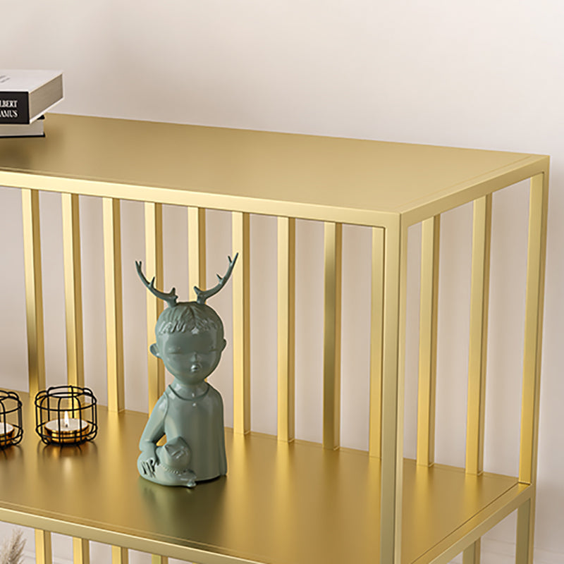 Horizontales Metall Bücherregal zeitgenössisches offenes Back -Bücherregal mit Regalen