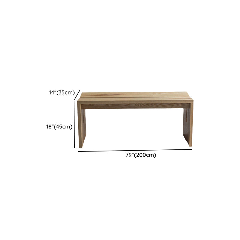 Modern Backless Seating Bench Solid Wood Rectangle Bench for Restaurant Clearhalo 'Benches' 'Chairs & Seating' 'furn' 'furn_benches' 'Furniture' 'Living Room Furniture' 7666464