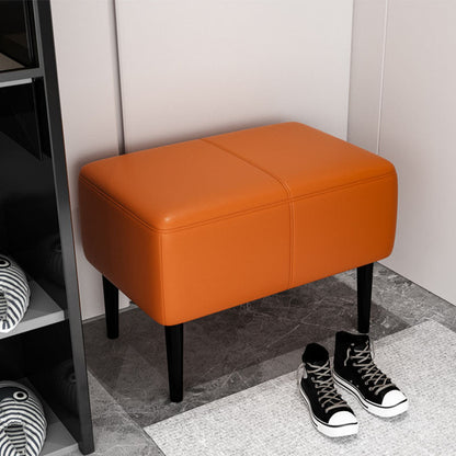 Moderne gepolsterte Ottomanen Rechteck Form Leder Osmanen mit Beinen