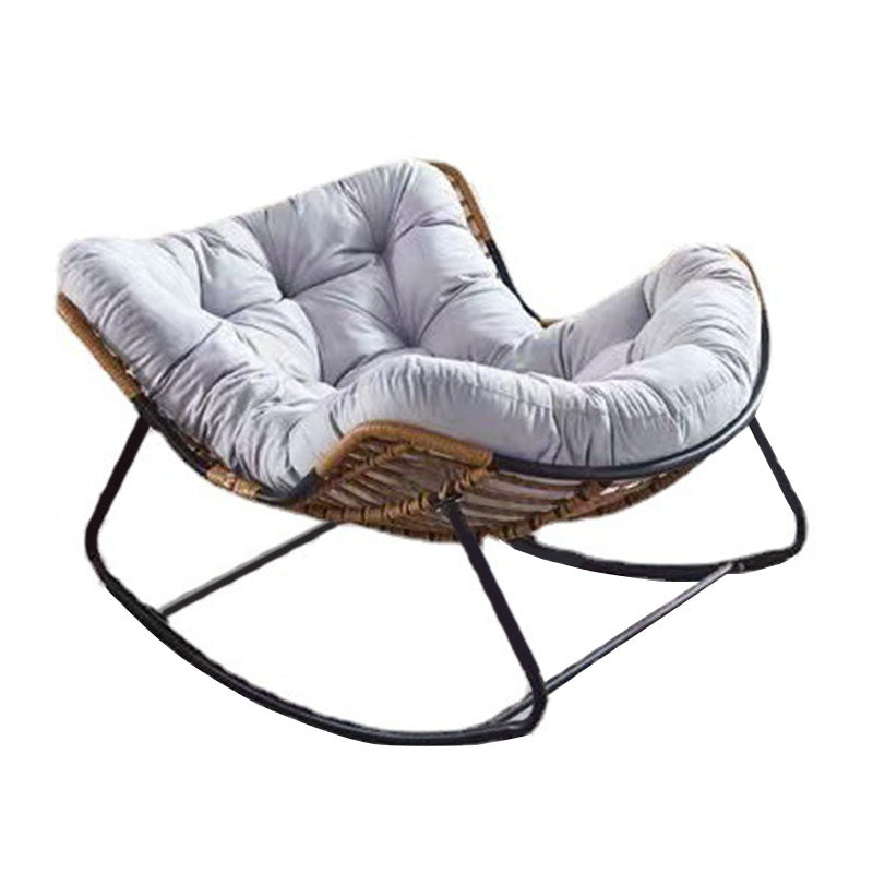Contemporary Rocker Chair Upholstered Antique Finish Rocking Accent Chair Clearhalo 'Chairs & Seating' 'furn' 'furn_rocking_chairs' 'Furniture' 'Living Room Furniture' 'Rocking Chairs' 'rocking_chairs' 7666588