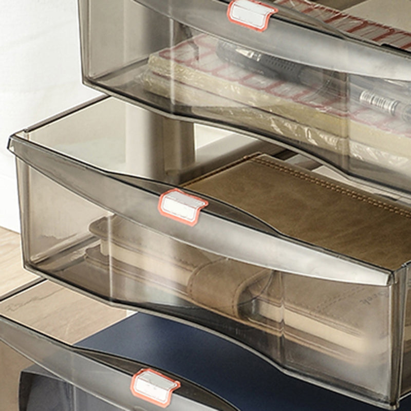 Storage Plastic Filing Cabinet Modern Drawers File Cabinet for Office Clearhalo 'Filing Cabinets' 'filling_cabinets' 'furn' 'furn_filling_cabinets' 'Furniture' 'Office Furniture' 7666673