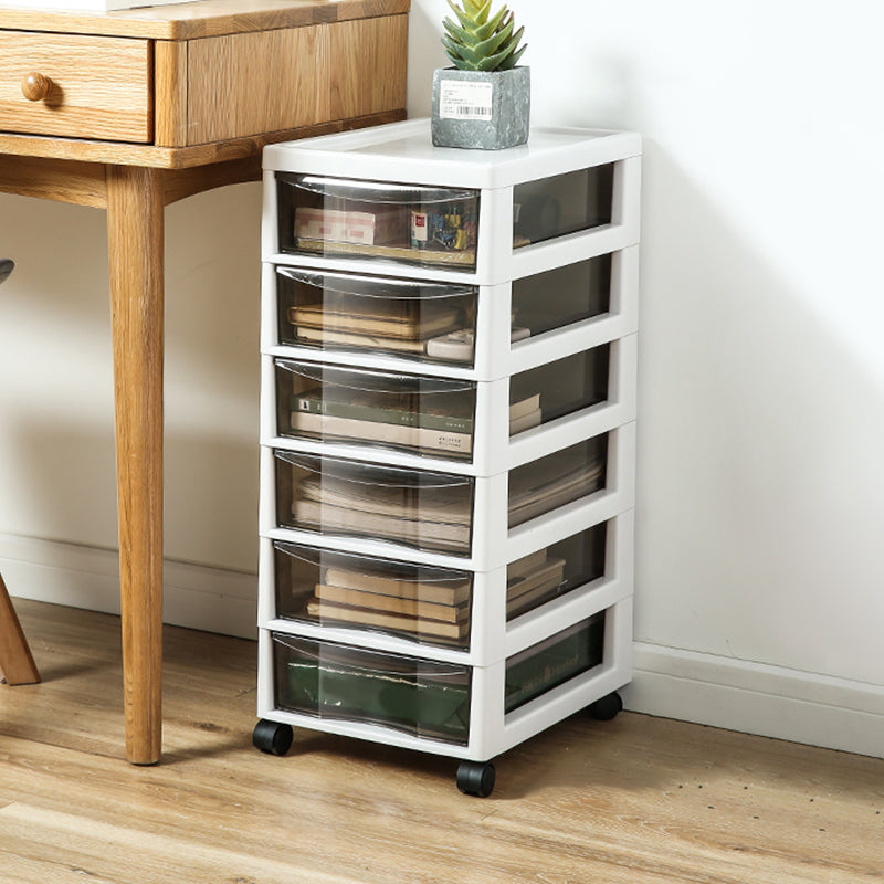 Storage Plastic Filing Cabinet Modern Drawers File Cabinet for Office White 6 Clearhalo 'Filing Cabinets' 'filling_cabinets' 'furn' 'furn_filling_cabinets' 'Furniture' 'Office Furniture' 7666674
