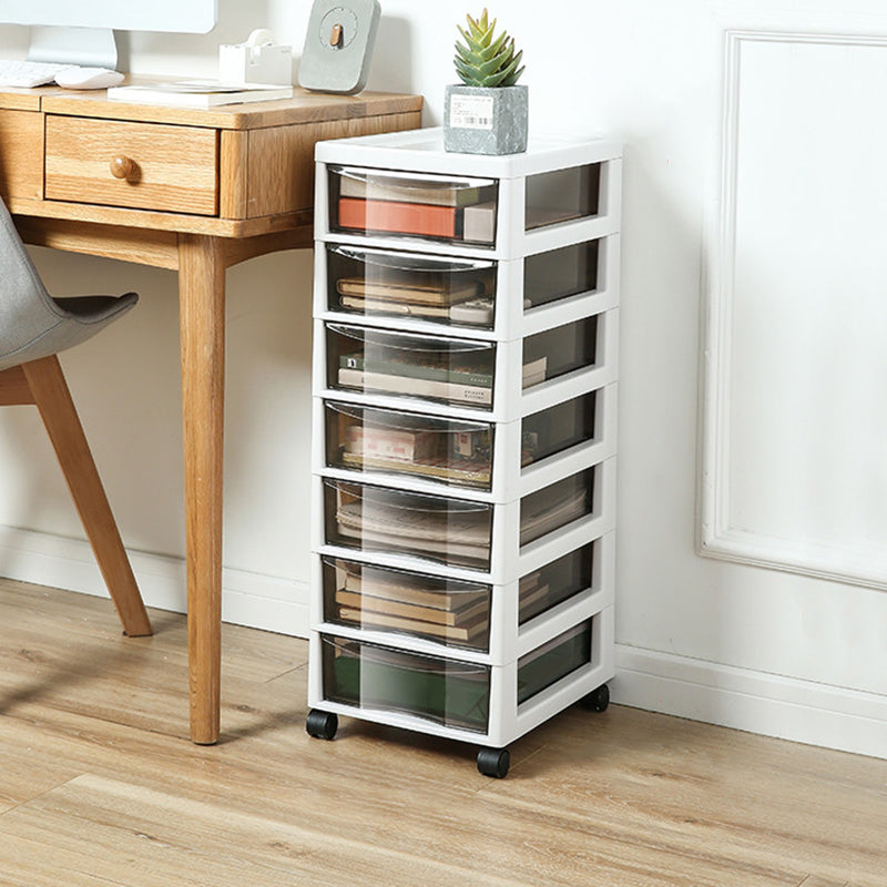 Storage Plastic Filing Cabinet Modern Drawers File Cabinet for Office White 7 Clearhalo 'Filing Cabinets' 'filling_cabinets' 'furn' 'furn_filling_cabinets' 'Furniture' 'Office Furniture' 7666679