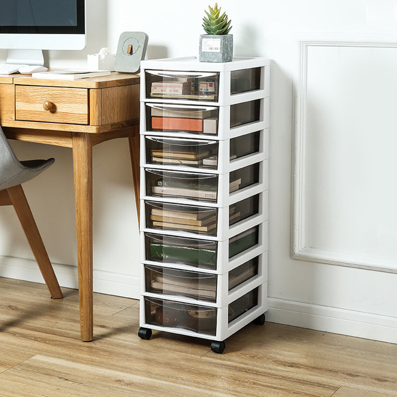 Storage Plastic Filing Cabinet Modern Drawers File Cabinet for Office White 8 Clearhalo 'Filing Cabinets' 'filling_cabinets' 'furn' 'furn_filling_cabinets' 'Furniture' 'Office Furniture' 7666681
