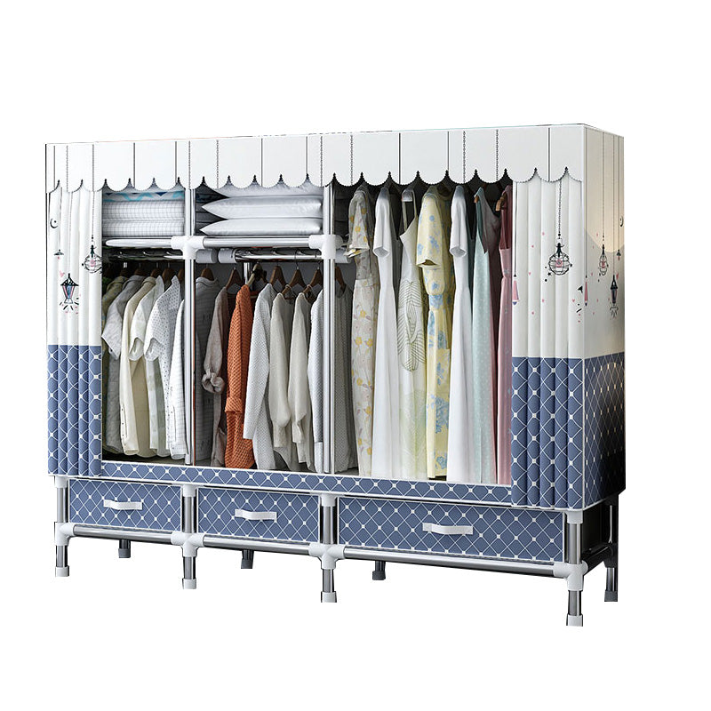 Armadio in tessuto e metallo armadio industriale armadio camera da letto per la casa