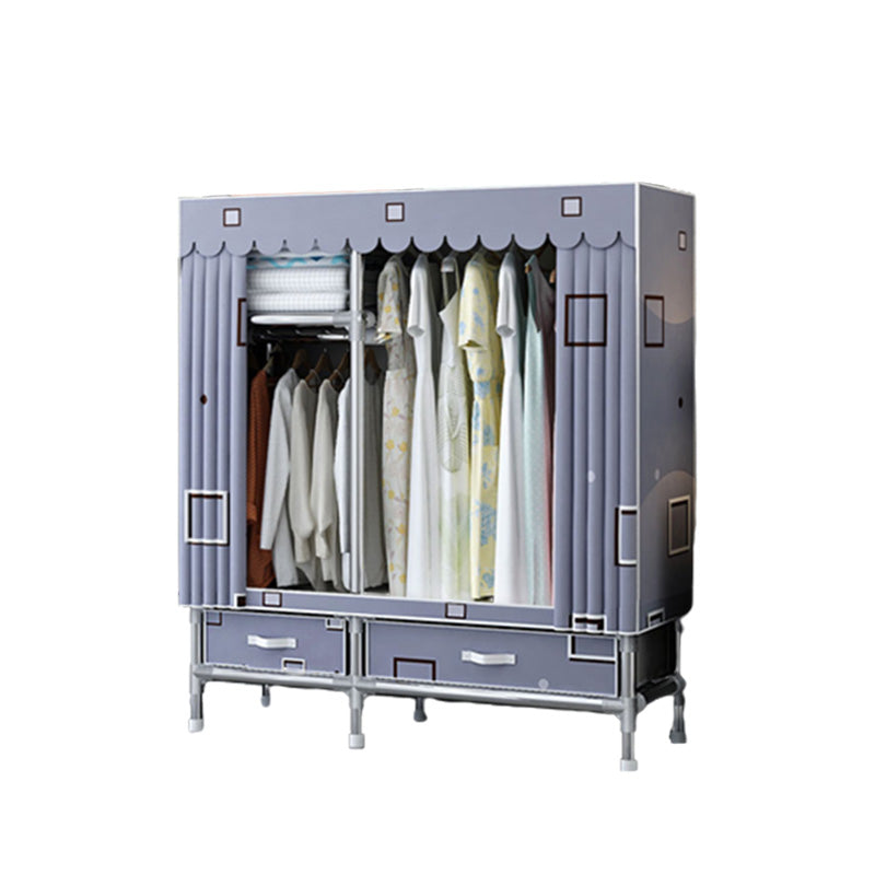 Armadio in tessuto e metallo armadio industriale armadio camera da letto per la casa