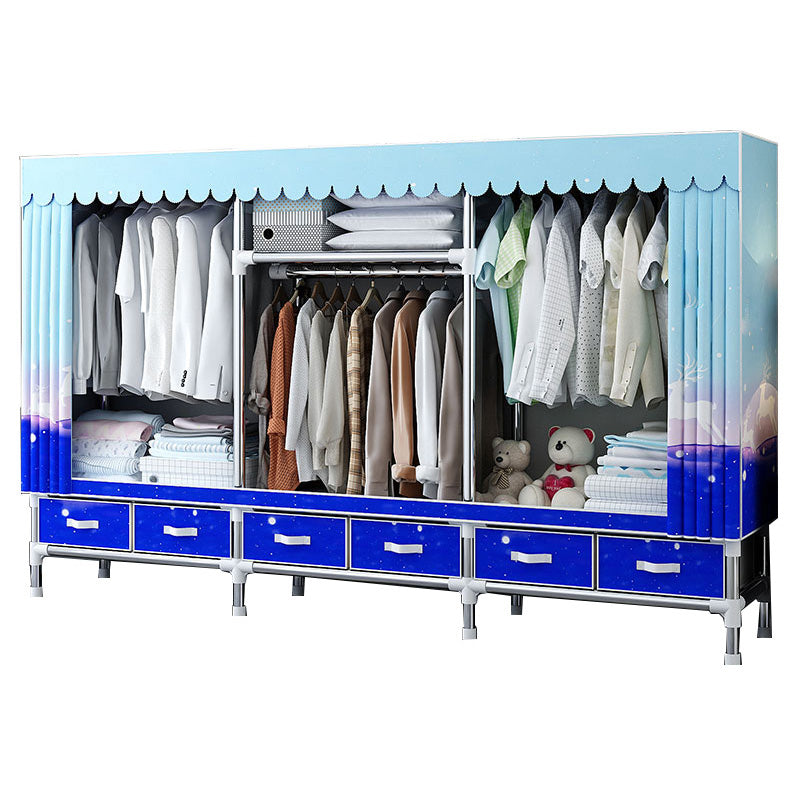 Armadio in tessuto e metallo armadio industriale armadio camera da letto per la casa