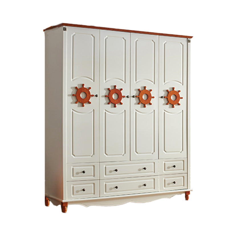 Armario rectangular Gabinete Náutico Estilo náutico Armario de madera de madera