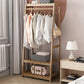 Armario contemporáneo Armario Pine Wood Armoire con barra de prenda para el hogar