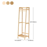 Armario contemporáneo Armario Pine Wood Armoire con barra de prenda para el hogar