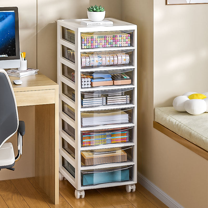 Modern Plastic File Cabinet Storage Drawers Filing Cabinet for Office