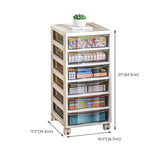 Modern Plastic File Cabinet Storage Drawers Filing Cabinet for Office