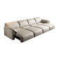 Contemporary Leather Wood Frame Pillow Top Arm Sofa For Living Room