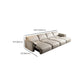 Contemporary Leather Wood Frame Pillow Top Arm Sofa For Living Room