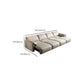 Contemporary Leather Wood Frame Pillow Top Arm Sofa For Living Room