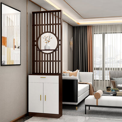 Contemporary Style Wooden 11.81" Wide Accent Cabinet with Door 23.6"L x 11.8"W x 90.6"H Clearhalo 'Cabinets & Chests' 'cabinets_chests' 'furn' 'furn_cabinets_chests' 'Furniture' 'Living Room Furniture' 7671802