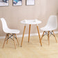 Wooden Dining Room Table for 2 Person with Natural Wood Legs Clearhalo 'Dining Tables & Seating' 'Dining Tables' 'dining_table' 'furn' 'furn_dining_table' 'Furniture' 'Kitchen & Dining Furniture' 7672396
