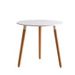 Wooden Dining Room Table for 2 Person with Natural Wood Legs Clearhalo 'Dining Tables & Seating' 'Dining Tables' 'dining_table' 'furn' 'furn_dining_table' 'Furniture' 'Kitchen & Dining Furniture' 7672405