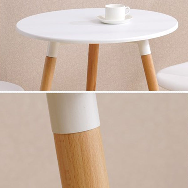 Wooden Dining Room Table for 2 Person with Natural Wood Legs Clearhalo 'Dining Tables & Seating' 'Dining Tables' 'dining_table' 'furn' 'furn_dining_table' 'Furniture' 'Kitchen & Dining Furniture' 7672407