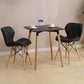 Wooden Dining Room Table for 2 Person with Natural Wood Legs Clearhalo 'Dining Tables & Seating' 'Dining Tables' 'dining_table' 'furn' 'furn_dining_table' 'Furniture' 'Kitchen & Dining Furniture' 7672411