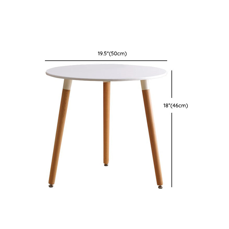 Wooden Dining Room Table for 2 Person with Natural Wood Legs Clearhalo 'Dining Tables & Seating' 'Dining Tables' 'dining_table' 'furn' 'furn_dining_table' 'Furniture' 'Kitchen & Dining Furniture' 7672414
