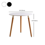 Wooden Dining Room Table for 2 Person with Natural Wood Legs Clearhalo 'Dining Tables & Seating' 'Dining Tables' 'dining_table' 'furn' 'furn_dining_table' 'Furniture' 'Kitchen & Dining Furniture' 7672417