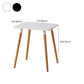 Wooden Dining Room Table for 2 Person with Natural Wood Legs Clearhalo 'Dining Tables & Seating' 'Dining Tables' 'dining_table' 'furn' 'furn_dining_table' 'Furniture' 'Kitchen & Dining Furniture' 7672420
