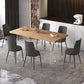 Modern Solid Wood Tabletop Dining Table for Small Space Acrylic Base Clearhalo 'Dining Tables & Seating' 'Dining Tables' 'dining_table' 'furn' 'furn_dining_table' 'Furniture' 'Kitchen & Dining Furniture' 7672422
