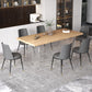 Modern Solid Wood Tabletop Dining Table for Small Space Acrylic Base Clearhalo 'Dining Tables & Seating' 'Dining Tables' 'dining_table' 'furn' 'furn_dining_table' 'Furniture' 'Kitchen & Dining Furniture' 7672424