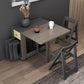 Modern Folding Dining Table Rectangle Tabletop with 2 Drawers Clearhalo 'Dining Tables & Seating' 'Dining Tables' 'dining_table' 'furn' 'furn_dining_table' 'Furniture' 'Kitchen & Dining Furniture' 7672436