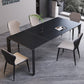 5/7/9 Pcs Modern Stone Rectangle Shape Dinette Table with Armless Chair
