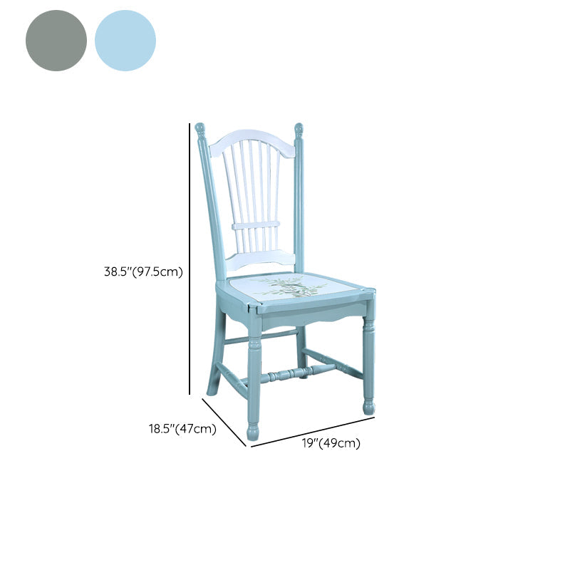 Rustikaler Stil Massives Holz Set mit 5 Esnette Tisch mit armlosen Stuhl