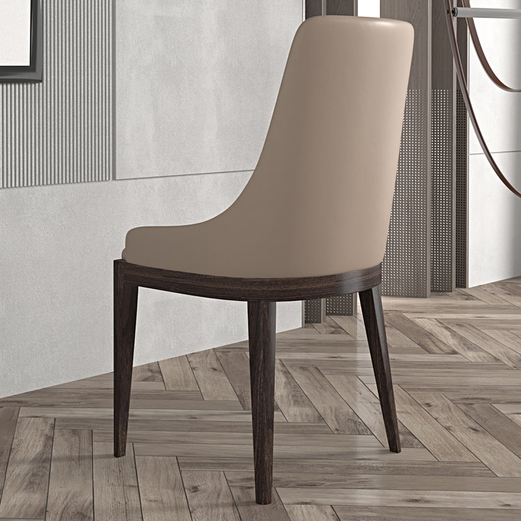 Sala da pranzo Contemporanea in legno finto imbottito braccio da pranzo