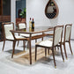 Dining Room Contemporary Walnut Wood Upholstered Solid Back Dining Chair Clearhalo 'Dining Chairs' 'Dining Tables & Seating' 'dining_chair' 'furn' 'furn_dining_chair' 'Furniture' 'Kitchen & Dining Furniture' 7672885