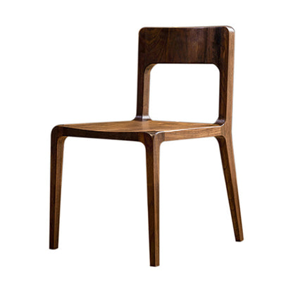 Stile contemporaneo aperto sedia da pranzo in legno massiccio per casa