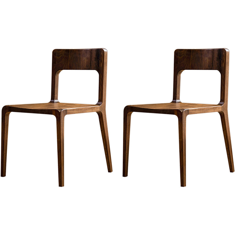 Stile contemporaneo aperto sedia da pranzo in legno massiccio per casa