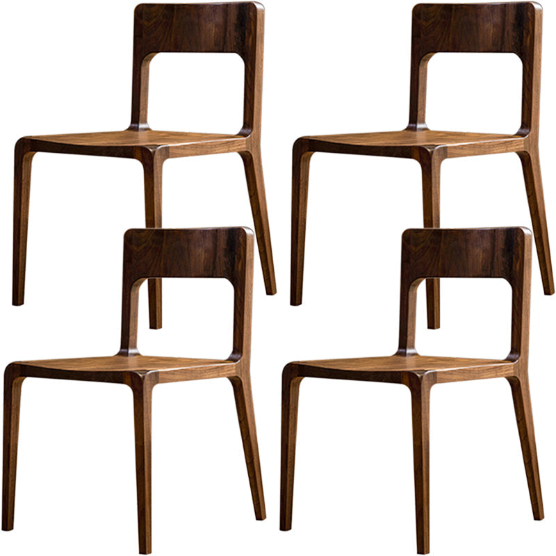 Stile contemporaneo aperto sedia da pranzo in legno massiccio per casa