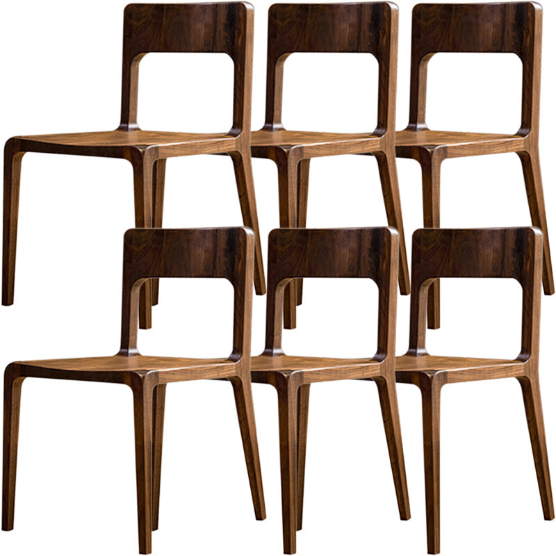 Stile contemporaneo aperto sedia da pranzo in legno massiccio per casa