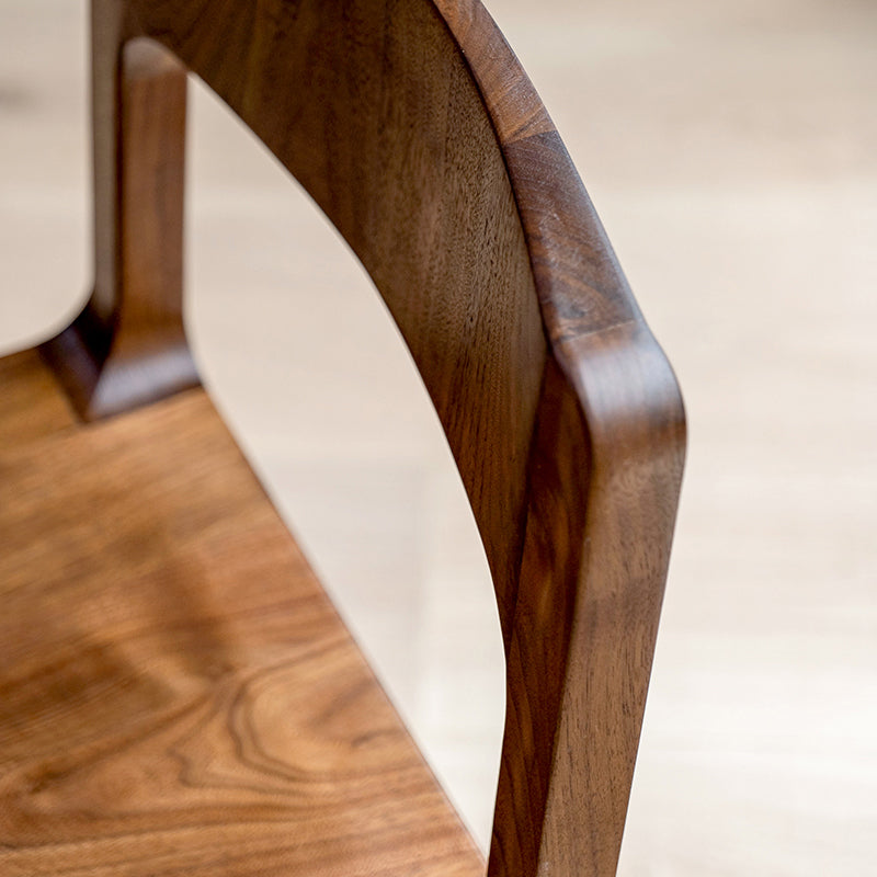 Stile contemporaneo aperto sedia da pranzo in legno massiccio per casa