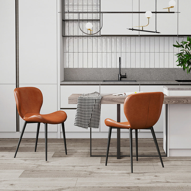 Zeitgenössischer Stil Faux Leder Metall Basis Haus für Hausstuhl