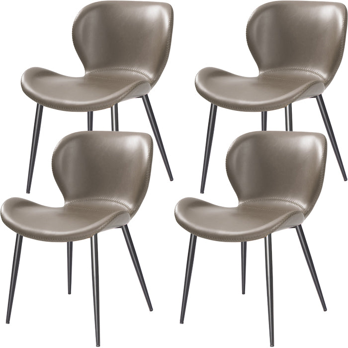 Zeitgenössischer Stil Faux Leder Metall Basis Haus für Hausstuhl