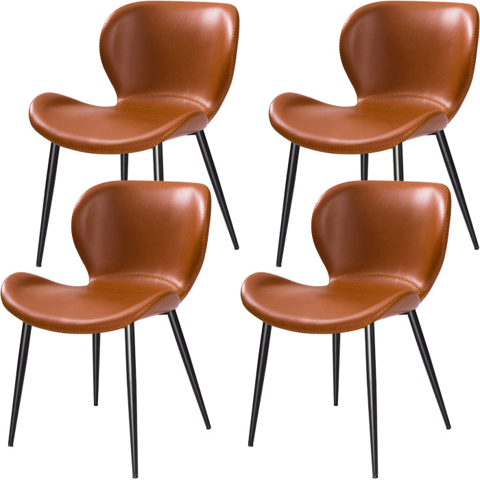 Zeitgenössischer Stil Faux Leder Metall Basis Haus für Hausstuhl