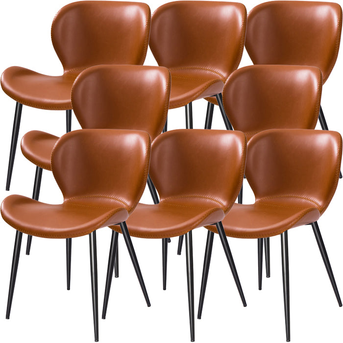 Zeitgenössischer Stil Faux Leder Metall Basis Haus für Hausstuhl