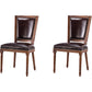 Rustic Style Open Back Brown Solid Wood Home Dining Side Chair Armless 2 Piece Set Clearhalo 'Dining Chairs' 'Dining Tables & Seating' 'dining_chair' 'furn' 'furn_dining_chair' 'Furniture' 'Kitchen & Dining Furniture' 7672976