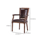 Rustic Style Open Back Brown Solid Wood Home Dining Side Chair Clearhalo 'Dining Chairs' 'Dining Tables & Seating' 'dining_chair' 'furn' 'furn_dining_chair' 'Furniture' 'Kitchen & Dining Furniture' 7672993