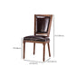 Rustic Style Open Back Brown Solid Wood Home Dining Side Chair Clearhalo 'Dining Chairs' 'Dining Tables & Seating' 'dining_chair' 'furn' 'furn_dining_chair' 'Furniture' 'Kitchen & Dining Furniture' 7672994